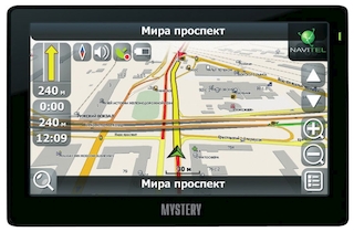 Навигатор Автомобильный GPS Mystery MNS-710MP 7" 800x480 2Gb microSD черный Navitel