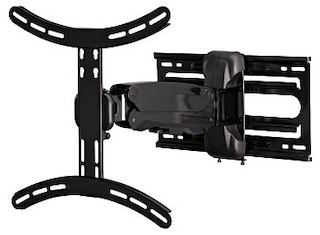 Кронштейн для ТВ Hama Fullmotion черный 32"-56" макс.25кг настенный поворот/наклон XL (00108729)