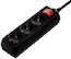 Сетевой удлинитель Hama 1.4м (3 розетки) черный защита от детей 3500Вт 230В (00121912)