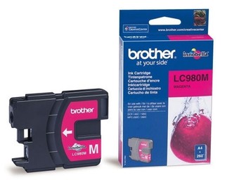 Картридж струйный Brother LC980M magenta для DCP-145C/DCP-165C/MFC-250C (260 стр)