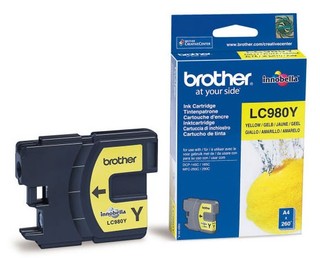 Картридж струйный Brother LC980Y yellow для DCP-145C/DCP-165C/MFC-250C (260 стр)