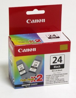 Картридж струйный Canon BCI-24Bk 6881A009 black double for S300
