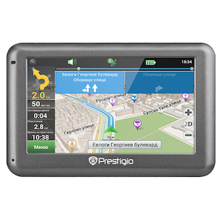 Навигатор Автомобильный GPS Prestigio GeoVision 4055 4.3" 480x272 128 серый Navitel