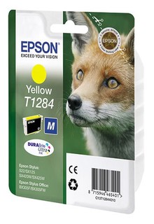 Картридж струйный Epson C13T12844010 yellow for Stylus S22/SX125/SX420W/SX425W/Office BX305F/305FW