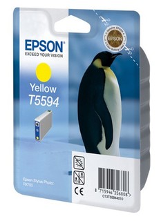 Картридж струйный Epson C13T55944010 желтый для RX700
