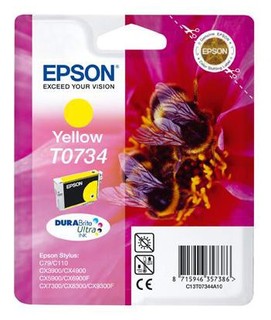 Струйный картридж Epson C13T10544A10 T0734 желтый для С79/СХ3900/4900/5900 (замена C13T07344A)