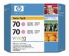 Картридж струйный HP 70 CB346A Light Magenta (упаковка из 2 шт C9455A) для DJ Z2100/Z3100