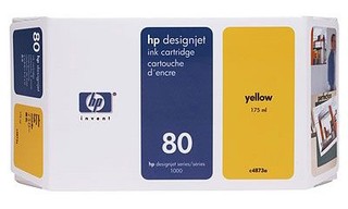 Картридж струйный HP C4848A yellow for DesignJet 1050, 1055 No. 80