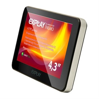 Навигатор Автомобильный GPS Explay Nemo 4.3" 480x272 4Gb microSD Bluetooth черный Navitel