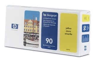 Печат.головка + чист.головка HP C5057A yellow №90 для Designjet 4000/4000ps/4500/4500ps