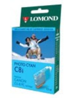 Картридж струйный Lomond CLI-8 голубой фото (без чипа) для Pixma iP6600D (L0202336)