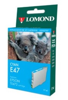 Картридж струйный Lomond T04724A cyan for Epson Stylus C63 Photo Edition (L0202572)
