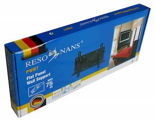 Кронштейн Resonans PWH7 черный для ТВ 20-42" настенный фиксированный до 75кг наклон 5°