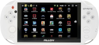 Игровая консоль Emote Alloy белый 5" сенсорный экран/WiFi/Android 4.0