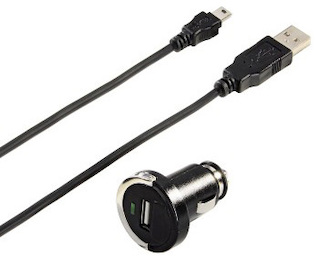 Зарядное устройство Hama H-93771 Mini CLA автомобильное mini USB 1.45 м черный