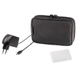 Комплект Hama H-86977 для навигатора Universal S2 футляр+зар.устр-во miniUSB+защитная пленка черн