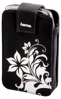 Сумка для навигатора Hama Velvet Flower S2 black 8х2.5х13см вельвет (H-93743)