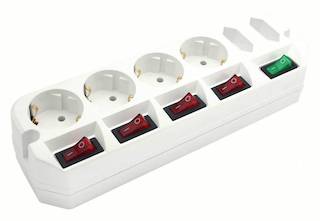 Сетевой удлинитель Most A10 3м (6 розеток) белый