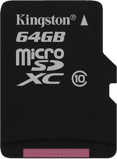 Флеш карта microSDXC 64Gb Class10 Kingston SDCX10/64GBSP