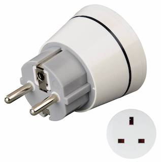 Адаптер-переходник Hama Plug (1 розетка) белый (00121991)