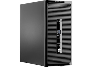 ПК HP ProDesk 400 G2 MT P G3250 (3.1)/4Gb/500Gb 7.2kHDG/DVDRW/Windows 8.1 dwnW7Pro64/GbitEth/180W/клавиатура/мышь/черный/(RUS)