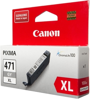 Картридж струйный Canon CLI-471XLGY 0350C001 серый для Canon PIXMA MG5740/MG6840/MG7740