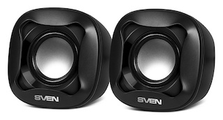 Колонки Sven 170 2.0 черный 5Вт
