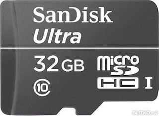 Флеш карта microSDHC 32Gb Class10 Sandisk SDSDQL-032G-R35