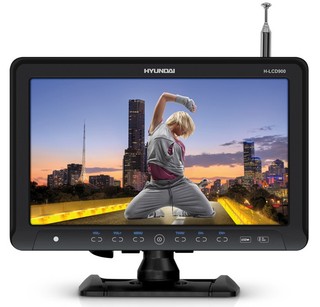 Портативный ТВ Hyundai H-LCD900 9.2" 16:9 ТВ-тюнер SD