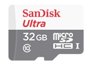 Флеш карта microSDHC 32Gb Class10 Sandisk SDSQUNB-032G-GN3MA + adapter