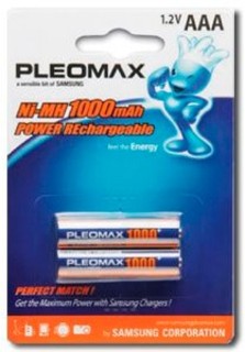 Аккумулятор Samsung Pleomax HR03-2BL 1000mAh(20/540/12960)