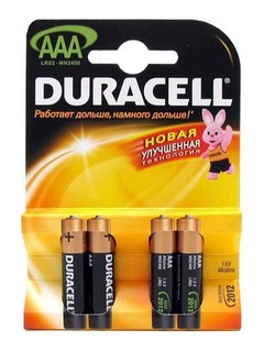 Батарея Duracell LR03-4BL Basic AAA 4шт