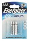 Батарея Energizer LR03-2BL Maximum AAA 2шт (629756)