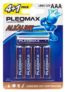 Батарея Samsung Pleomax LR03-4+1BL (50/500/30000)