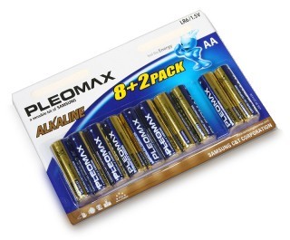 Батарея Samsung Pleomax LR6-8+2BL (100/600/18000)