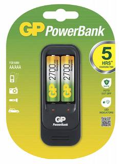 Зарядное устройство GP PowerBank PB560GS270 + 2bat.x2700mAh AA