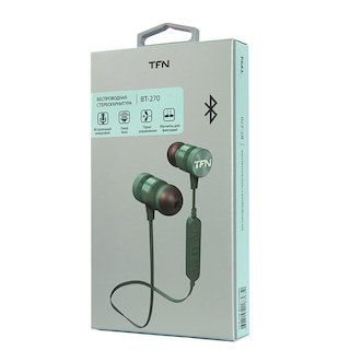 Гарнитура TFN HS-BT270GRN Bluetooth green
