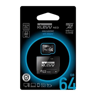 Флеш карта microSDXC 64Gb Klevv NEO СIass10 U1 + адаптер
