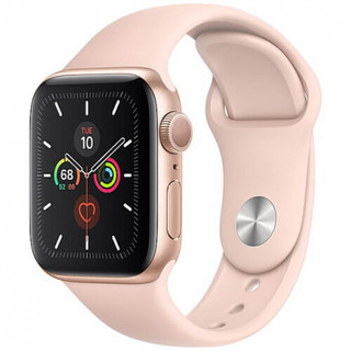 Смарт-Часы Apple Watch Series 5 40mm Gold Aluminum Case with Pink Sand Sport Band MWV72 RU