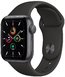 Смарт-Часы Apple Watch SE 44mm Space Gray Aluminum Case with Black Sport Band MKQ63 RU