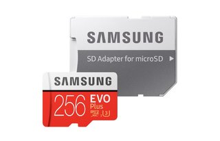 Флеш карта microSDXC 256Gb Samsung EVO Plus UHS-I U3 + SD adapter (MB-MP256D/CN)