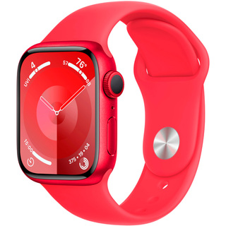 Смарт-Часы Apple Watch Series 9 41mm Product Red Aluminium Case with S/M Product Red Sport Band (MRXG3)