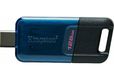 Флеш Диск USB-C  128Gb Kingston DataTraveler 80M DT80M/128GB серебристый/черный