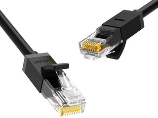 Патч-корд 5м Cat 6 UGREEN NW102 (20162) 8-Core U/UTP Ethernet Cable. Длина: 5м. Цвет: черный