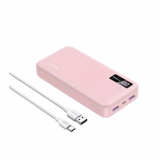 Внешний аккумулятор UGREEN PB312 (65589B) 20000mAh Two-Way Fast Charging 2*USB-A&1*USB-C 20W Power Bank. Цвет: розовый