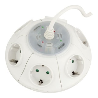 Сетевой фильтр Ippon BU-211W 6 розеток белый. 1.8m