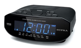 Радиобудильник Supra SA-57FM черный