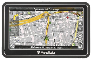 Навигатор PRESTIGIO GeoVision 5250 (внешний,Centrality AtlasV, 64кан,5",Navitel)