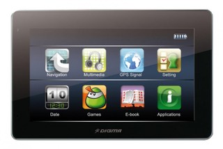 Автомобильный навигатор GPS Digma DS432N 4" Atlas V SDRAM128Mb 4Gb Navitel 5 RU+UA+BL