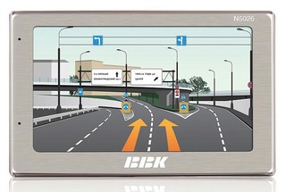 Автомобильный навигатор GPS BBK N5026 5" 2Gb MircoSD Карты Прогород + Навител